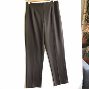 Taylor Brooke Dark Brown Dress Pants, 6 Petite